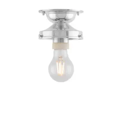 Lundkvist Plafond 100, förnicklad mässing