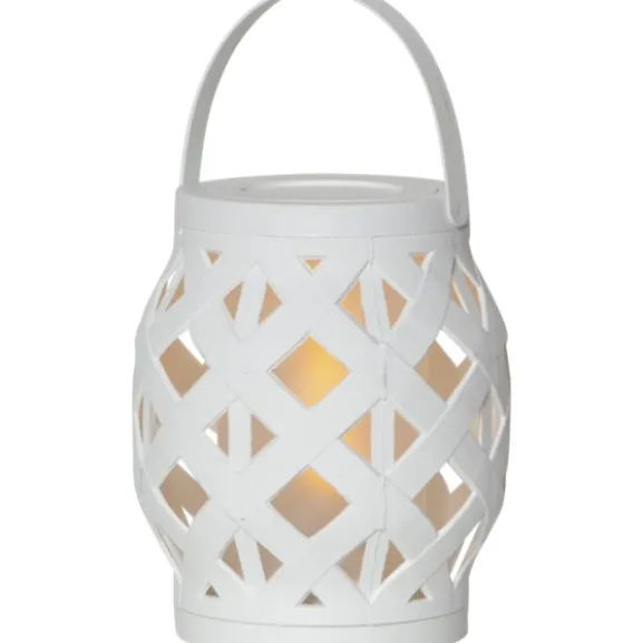Lykta Flame Vit 16cm
