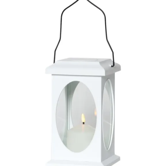 Lykta Flamme Vit 23cm