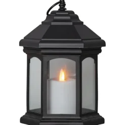 Lykta Linta Svart 26cm