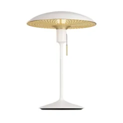 Manta Ray bordslampa, White & Brass