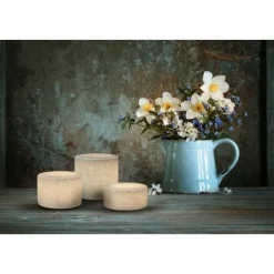 Marble ljusdekoration silk vit matt finish Small