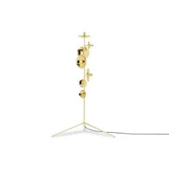 Melt Chandelier golvlampa, guld 175cm