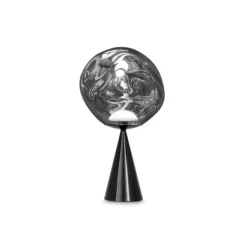 Melt Cone Fat bordslampa silver LED