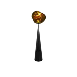 Melt Cone Fat golvlampa guld LED