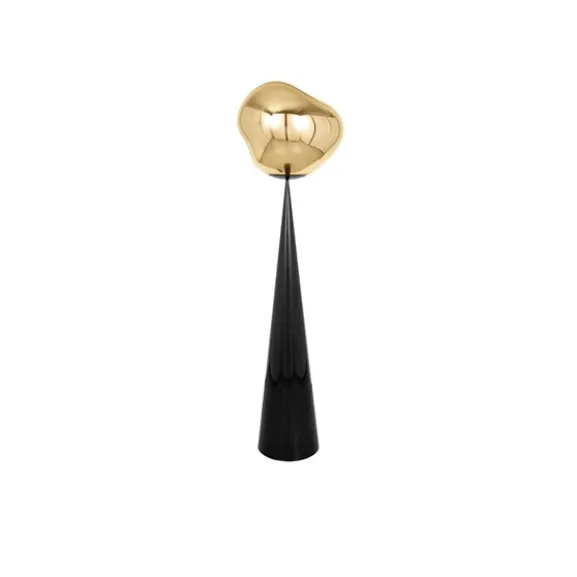Melt Cone Fat golvlampa guld LED