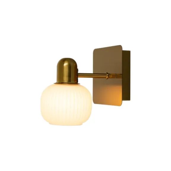 MESSINA vägglampa matt mässing