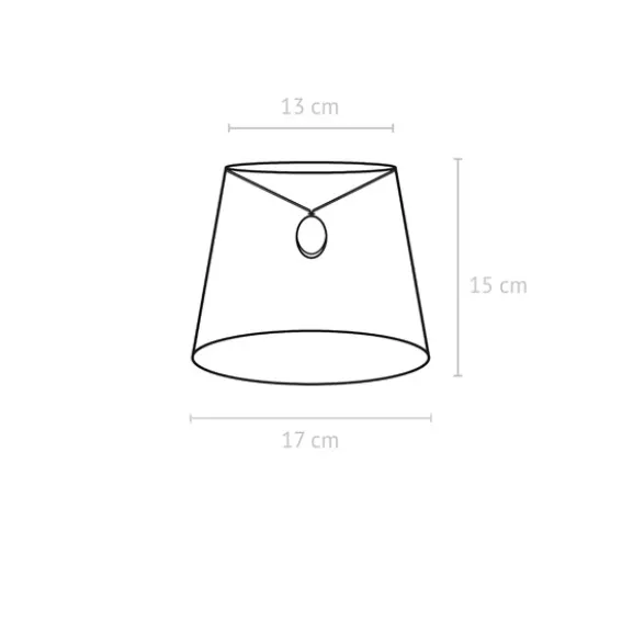 Mia Lampskärm Lin Natur 17cm