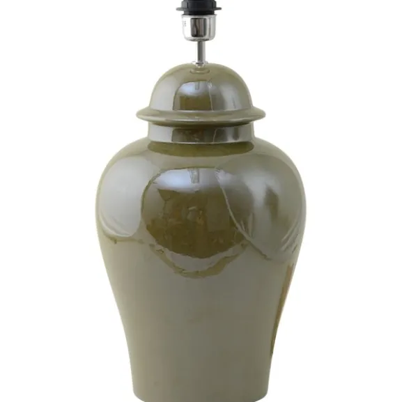 Ming Lampfot Olive Green 27cm