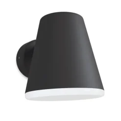 Mist outdoor vägglampa svart struktur