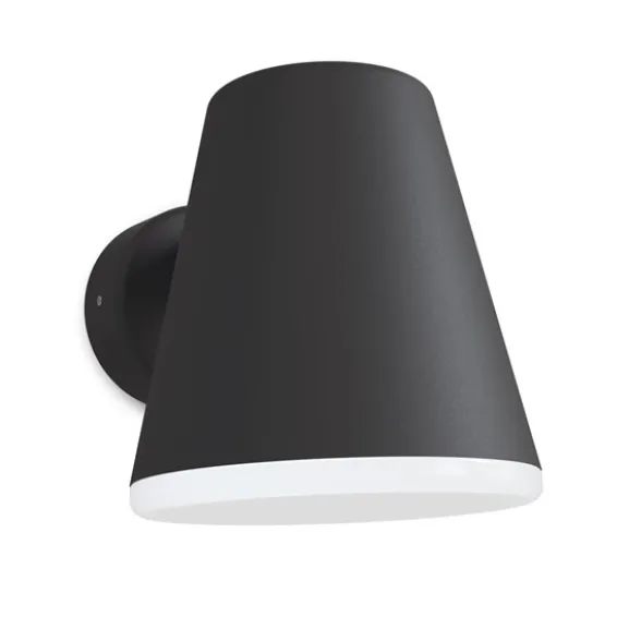 Mist outdoor vägglampa svart struktur