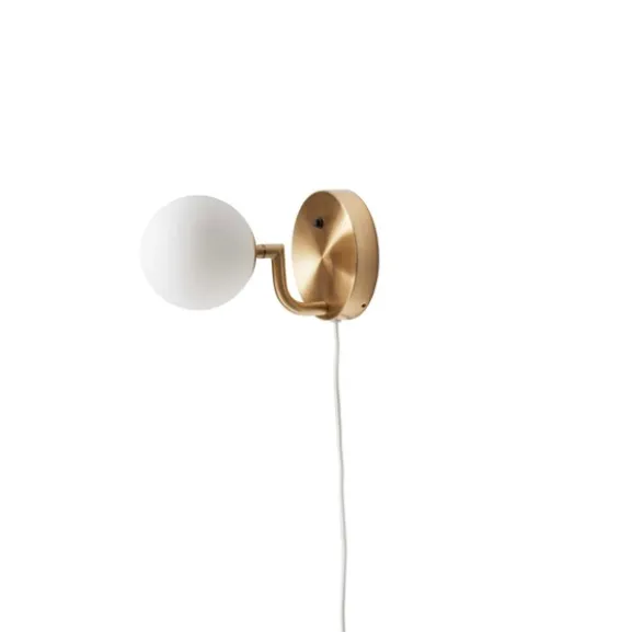 Mobil 12 vägglampa Brass, opal