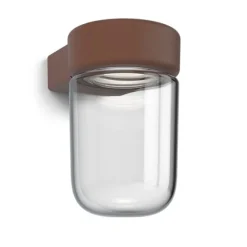 Moon vägglampa IP44 rust struktur LED
