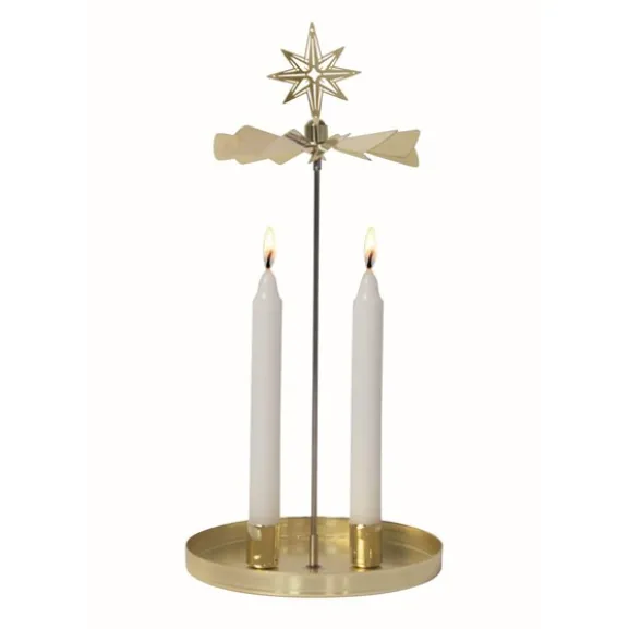 Änglaspel kyrkljus Northern star, guld