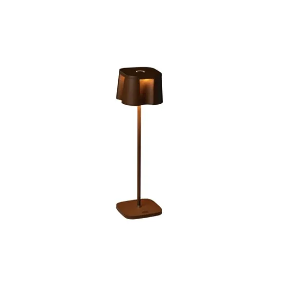 Nice bordslampa rost fyrkantig