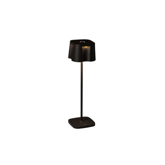 Nice bordslampa svart fyrkantig