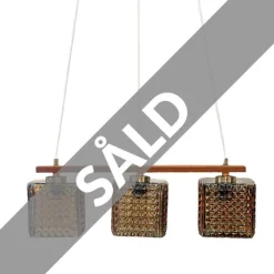 Olivia taklampa, teak/glas