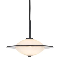Orbit pendel, svart/opal Ø24cm