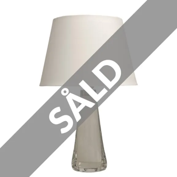 Orrefors glasfot vit/transparent