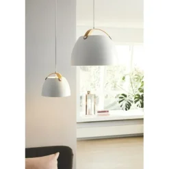 OSLO Taklampa Ø24 Vit / Ek
