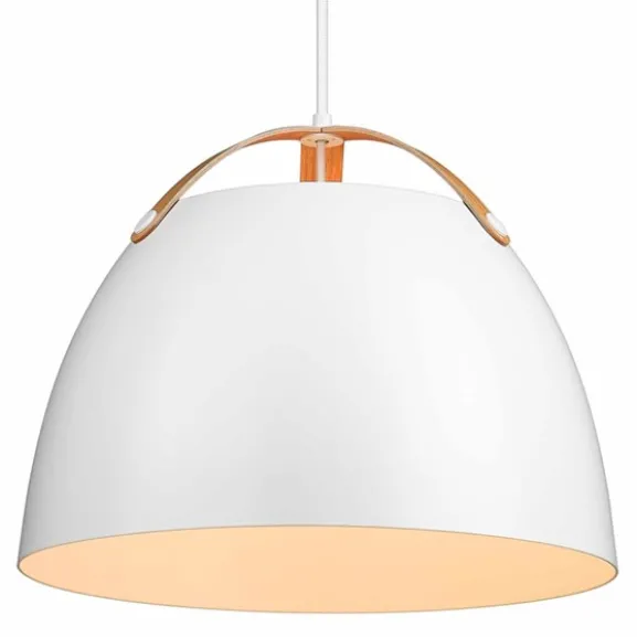 OSLO Taklampa Ø40 Vit / Ek