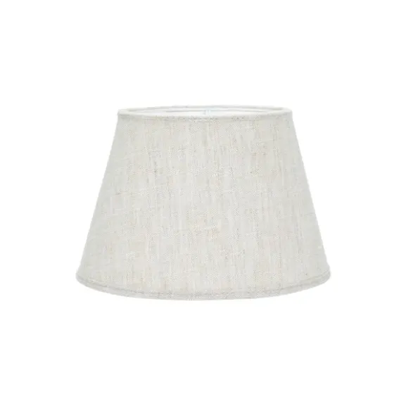 Oval Lampskärm Lin Natur/vit 15cm