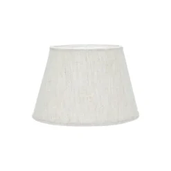 Oval Lampskärm Lin Natur/vit 30cm