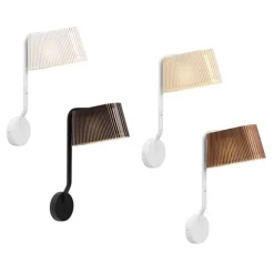 Owalo 7030 vägglampa, valnöt 33cm