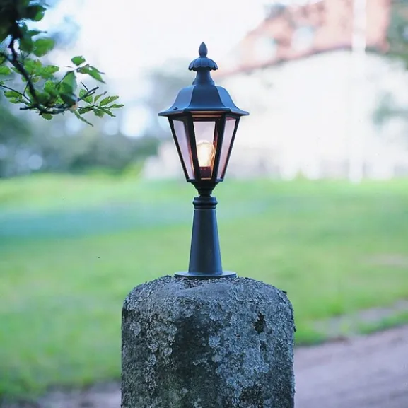 Pallas trädgårdslykta ex stolpe, svart