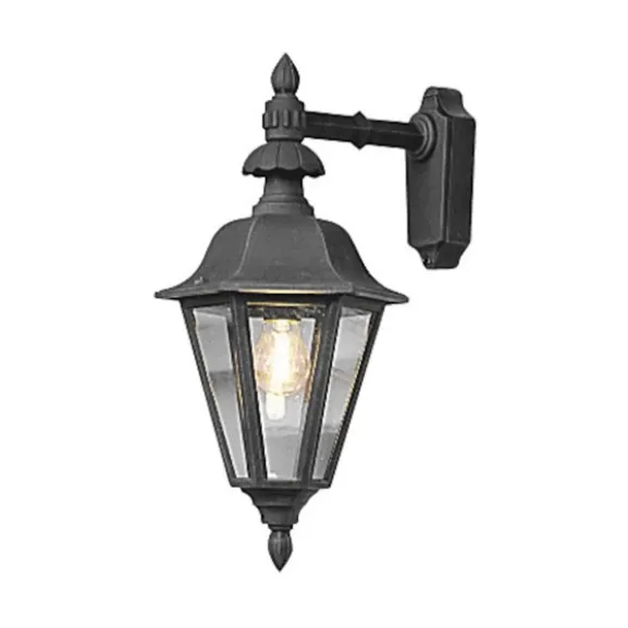 Pallas vägglykta ned, svart 53,5cm