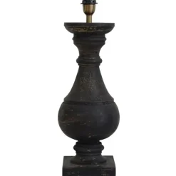 Palmar Lampfot Vintage Svart 27cm