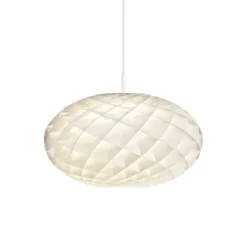 Patera oval 500 pendel, vit 50cm