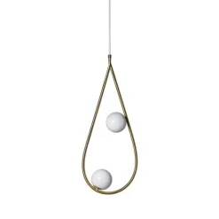 Pearls 65 pendel Brass, opal