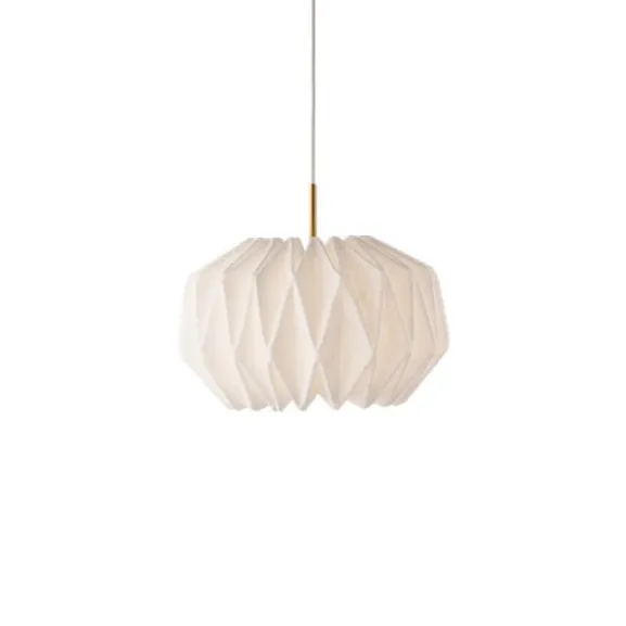 Pendel SOFTLY PLEATED I Small Vit/Mässing