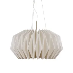 Pendel SOFTLY PLEATED I X-large Vit/Mässing