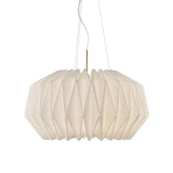 Pendel SOFTLY PLEATED I X-large Vit/Mässing