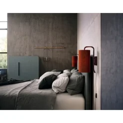 Pensile vägglampa S dark red