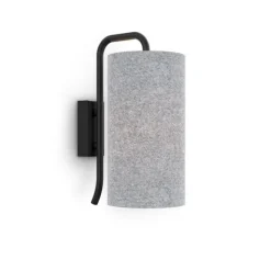 Pensile vägglampa S svart struktur