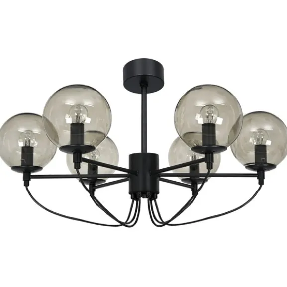 Perla 6 takkrona svart 78cm