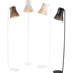 Petite golvlampa, valnöt 130cm