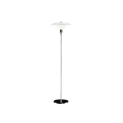PH 3 1/2-2 1/2 golvlampa, krom/opalglas 130cm