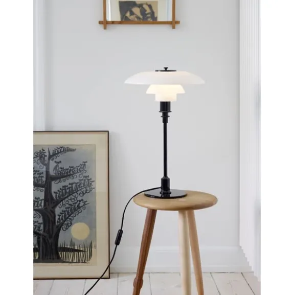 PH 3/2 bordslampa, svart/opal 47,2cm
