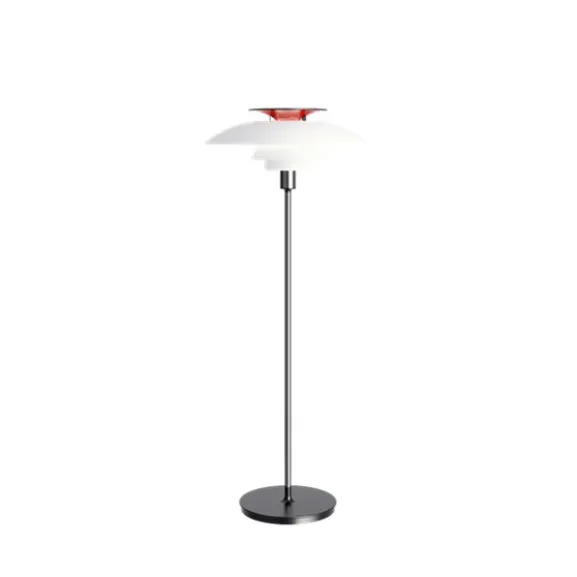 PH 80 golvlampa. vit/stål 131,5cm