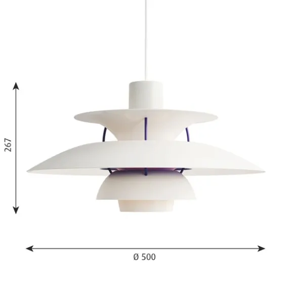 PH 5 pendel, classic white 50cm