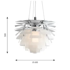 PH Artichoke 600 pendel, opalglas 60cm