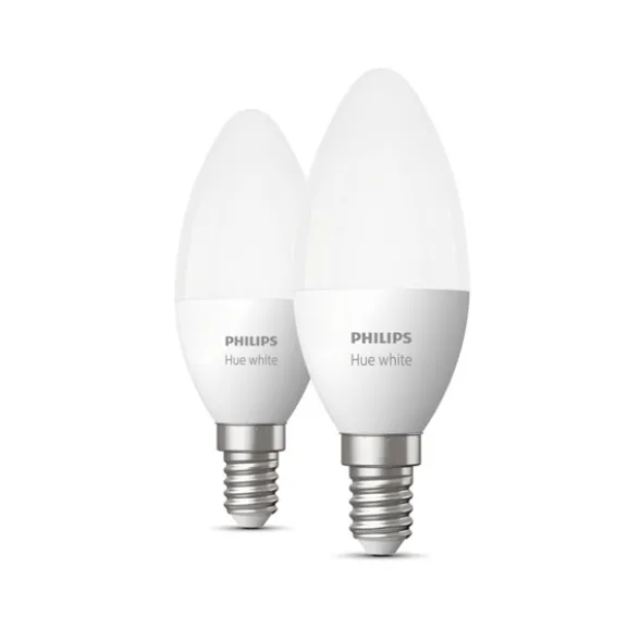 Philips Hue White 2-pack E14 kronljus 5,5W