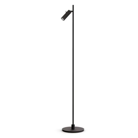 Pipeline golvlampa mattsvart enkel GU10 MR11