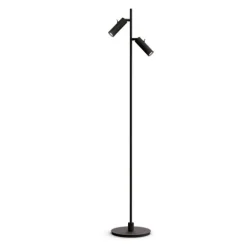 Pipeline golvlampa mattsvart dubbel GU10 MR11