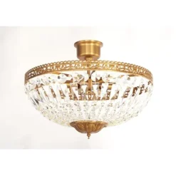 Plafond Classic Medium Borstad Mässing 47cm