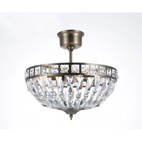 Plafond Flores Stor Antikmässing 36cm